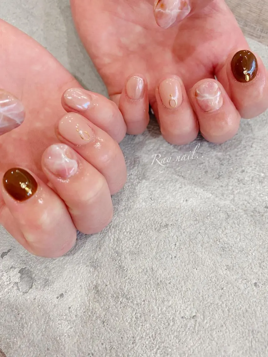 ネイル ハンドネイル nailsalon ∞ ﾐｶﾅﾙ ∞のネイルデザイン