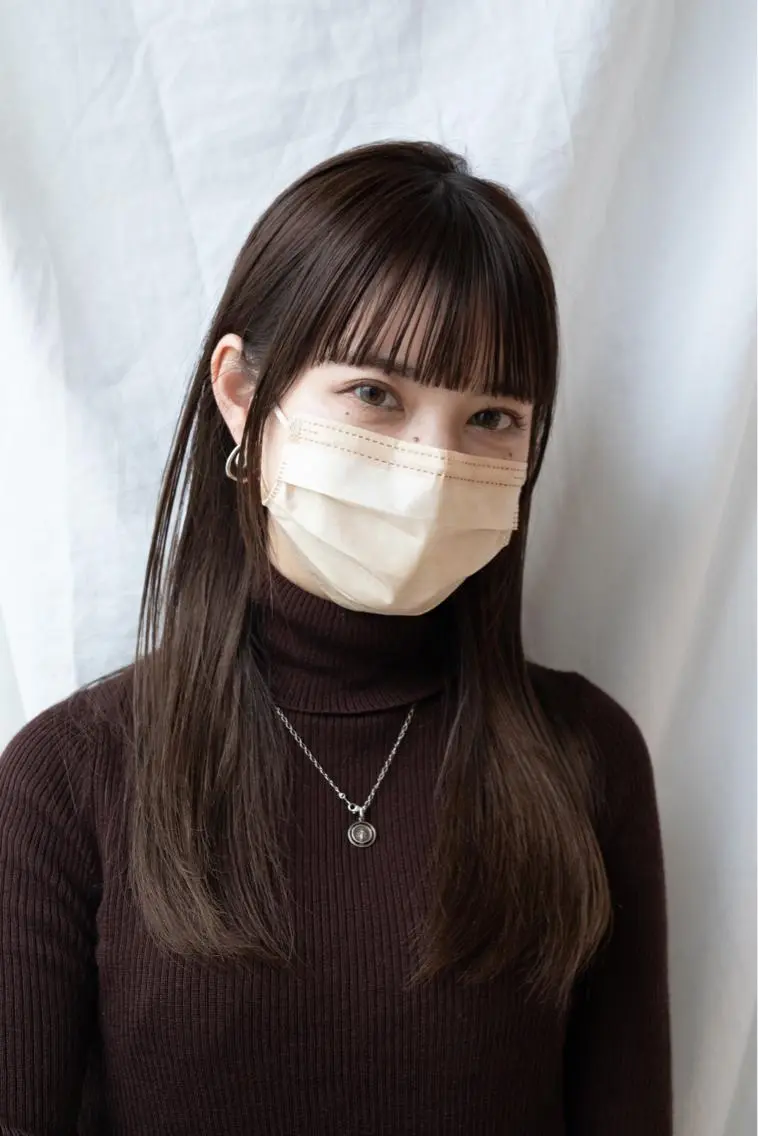 セミロング カラー 佐藤 悠衣/透明感 カラー/似合わせ前髪のヘアスタイル