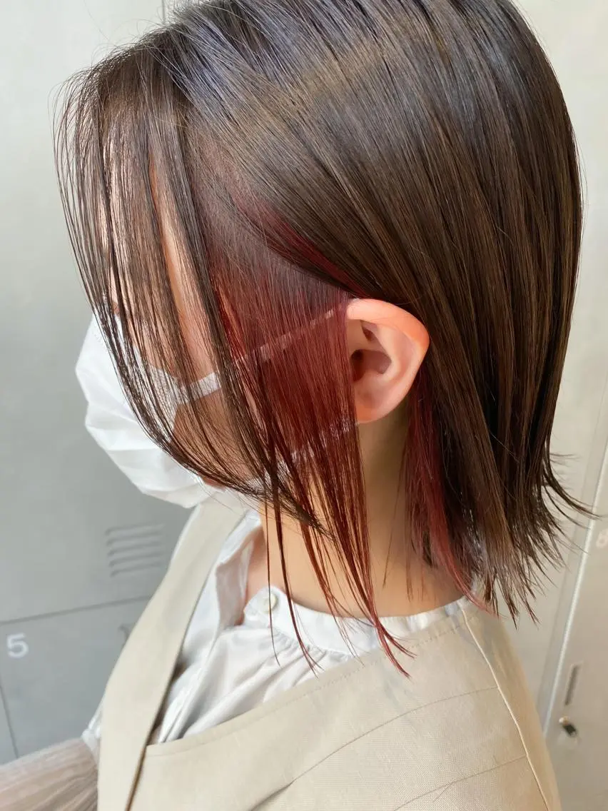 ミディアム カラー カット ヘアカラー 【Lei】橋本孝太 レイヤー・美髪矯正のヘアスタイル