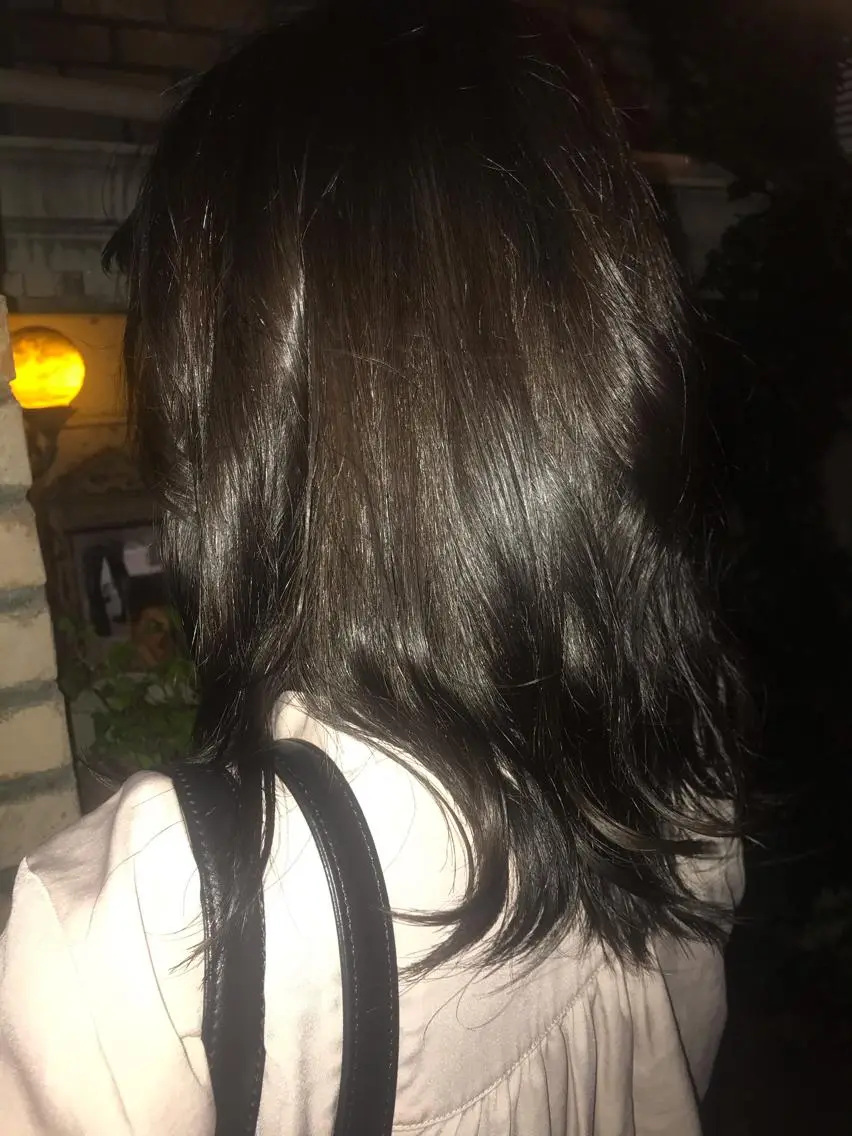 セミロング カラー お任せヘア☘️☘️ 及川渚のヘアスタイル