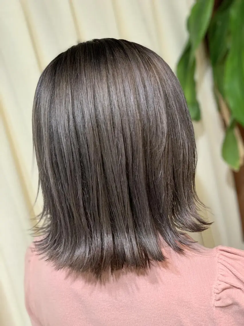 ショート カラー アッシュ ハイトーン得意😍 Lumiereのヘアスタイル
