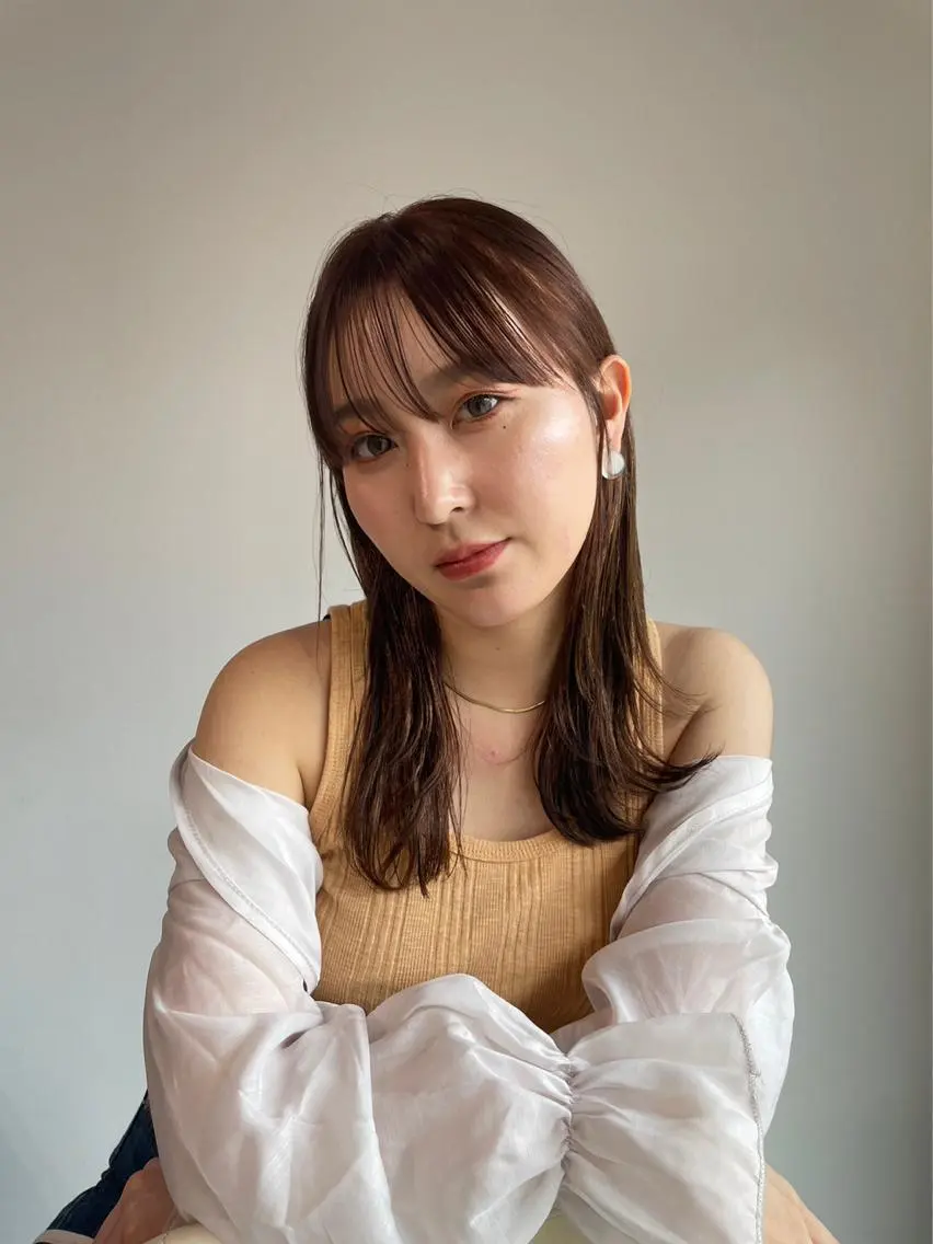 ロング カラー バレイヤージュ ブリーチ ケアブリーチ ダブルカラー イヤリングカラー カット ヘアカラー トリートメント Luana / 公式 / 大通のヘアスタイル