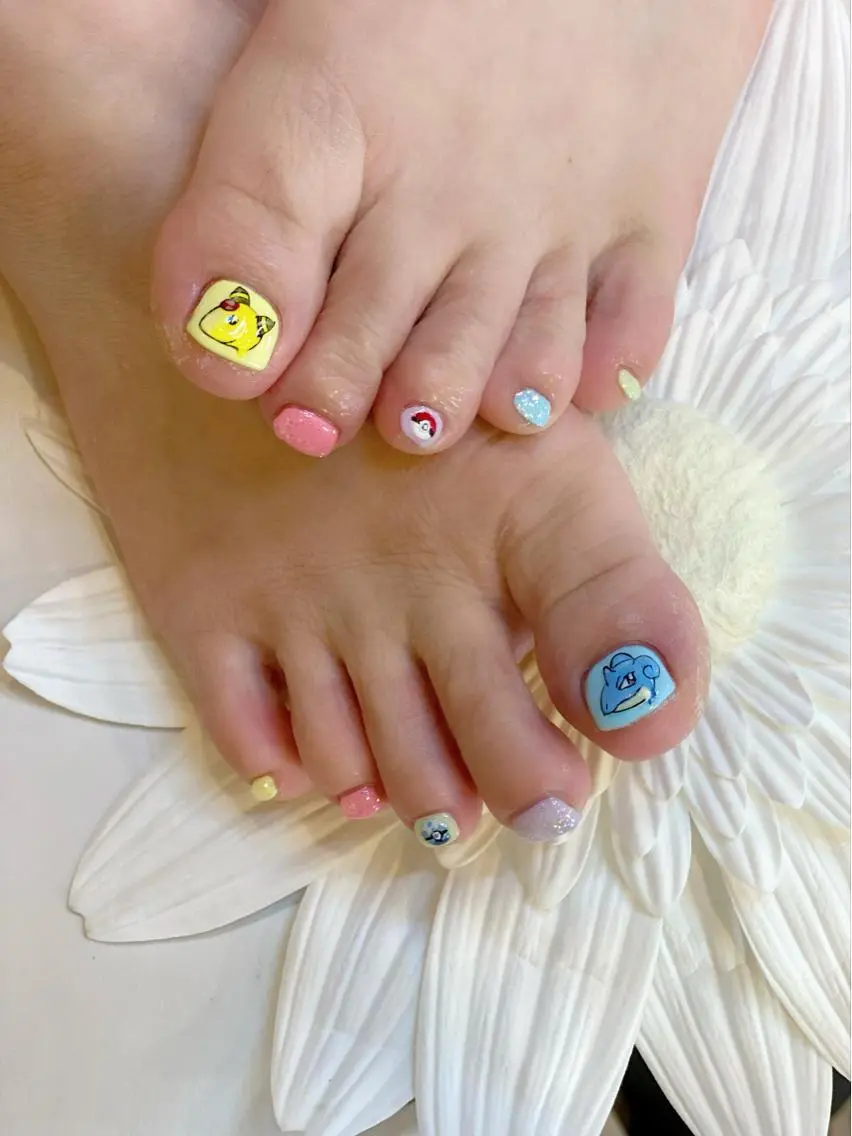 キッズ ネイル ♢ME2ROOM♢ #巻き爪#リラクのネイルデザイン