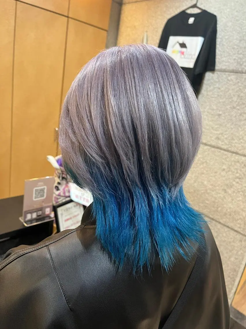 セミロング カラー ダブルカラー グラデーションカラー ハイライトカラー イルミナカラー インナーカラー BUCKS【天王寺】 バックス【駅30秒】のヘアスタイル