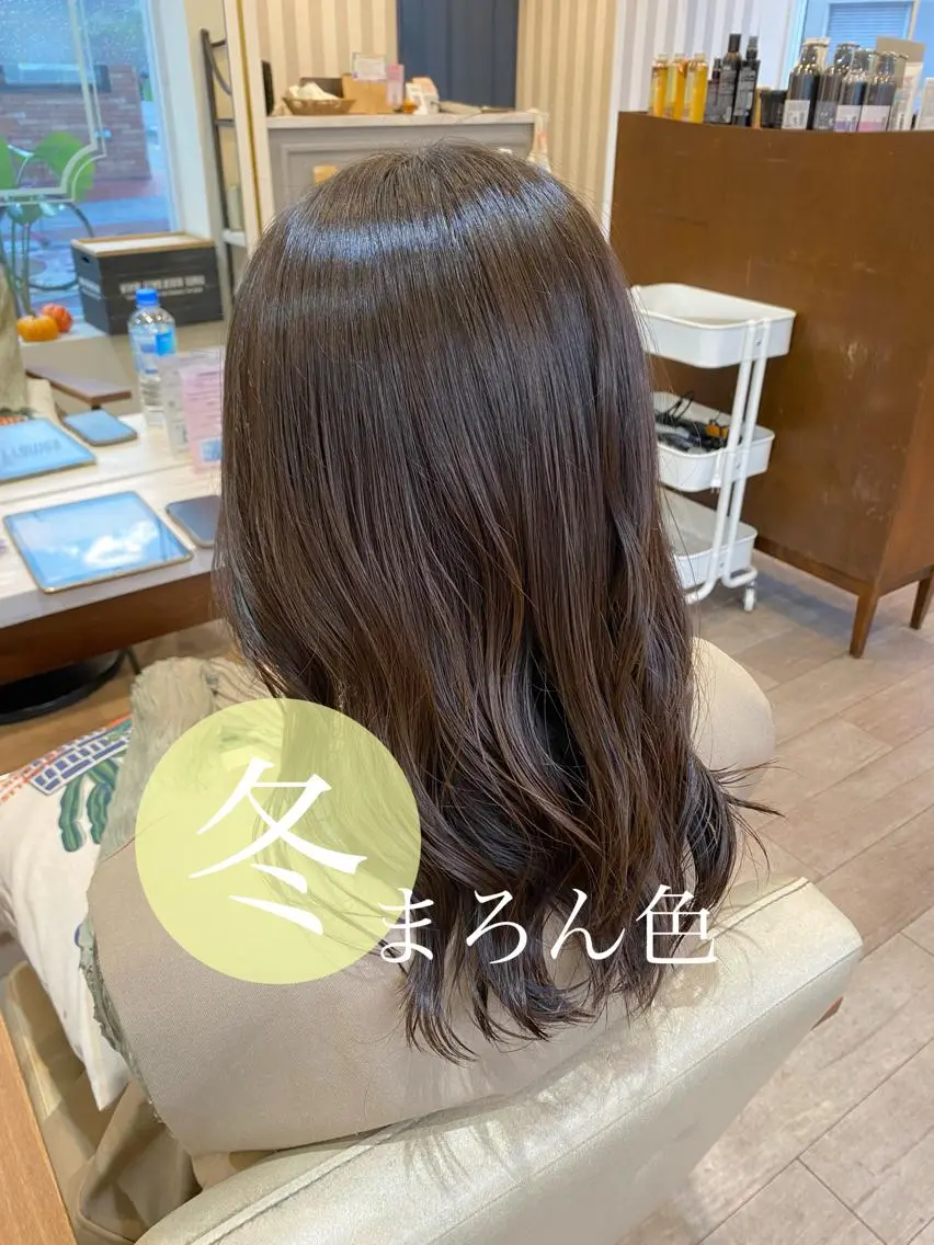 ロング カラー 透明感カラー グレージュ オリーブグレージュ オリーブグレー sol Amiのヘアスタイル