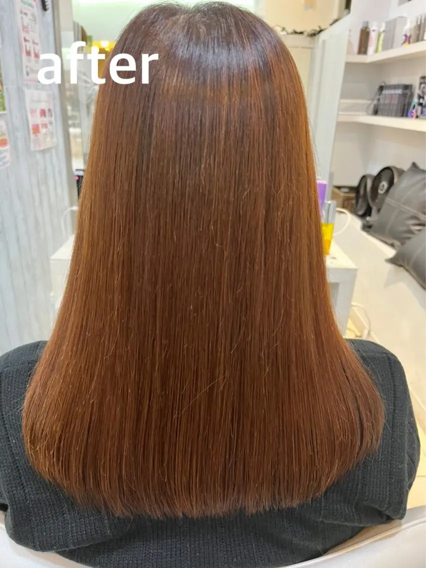 セミロング 髪質改善 トリートメント 【髪質改善カラー】 瀧田嵐士🇰🇷のヘアスタイル