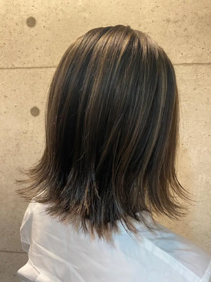 ミディアム カラー カット ヘアカラー トリートメント ✨ブリーチ/エクステ 豊住 光輝✨のヘアスタイル