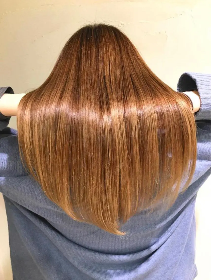 ロング パーマ ストレートパーマ カット トリートメント 金沢美容室 KUSHUKAのヘアスタイル