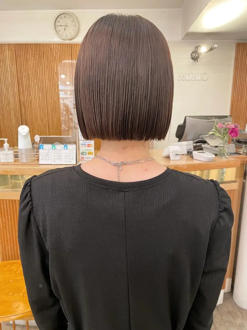 ショート 切りっぱなしボブ ボブ 【ボブ/個室サロン】 癒し空間mimuraのヘアスタイル