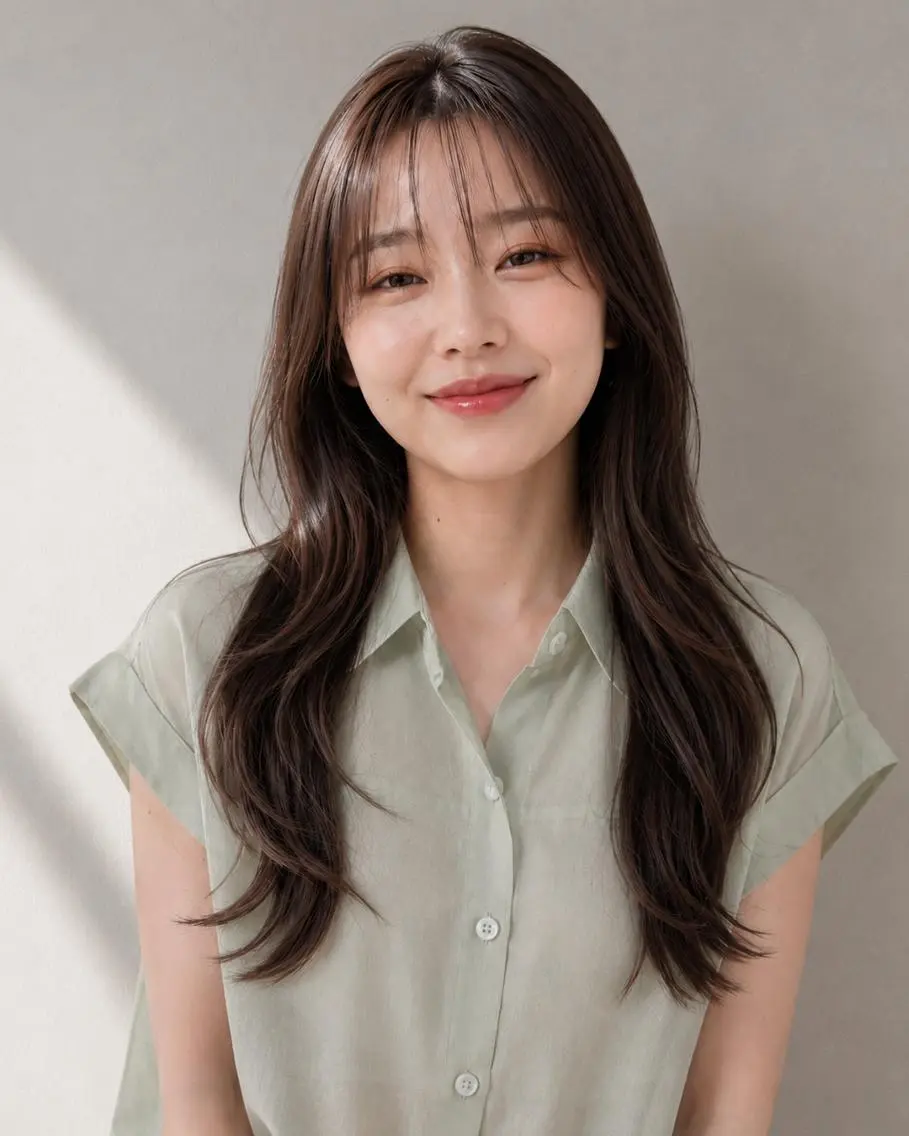 ロング ブリーチなし透明感 カラー🌷宮部楓奈のヘアスタイル