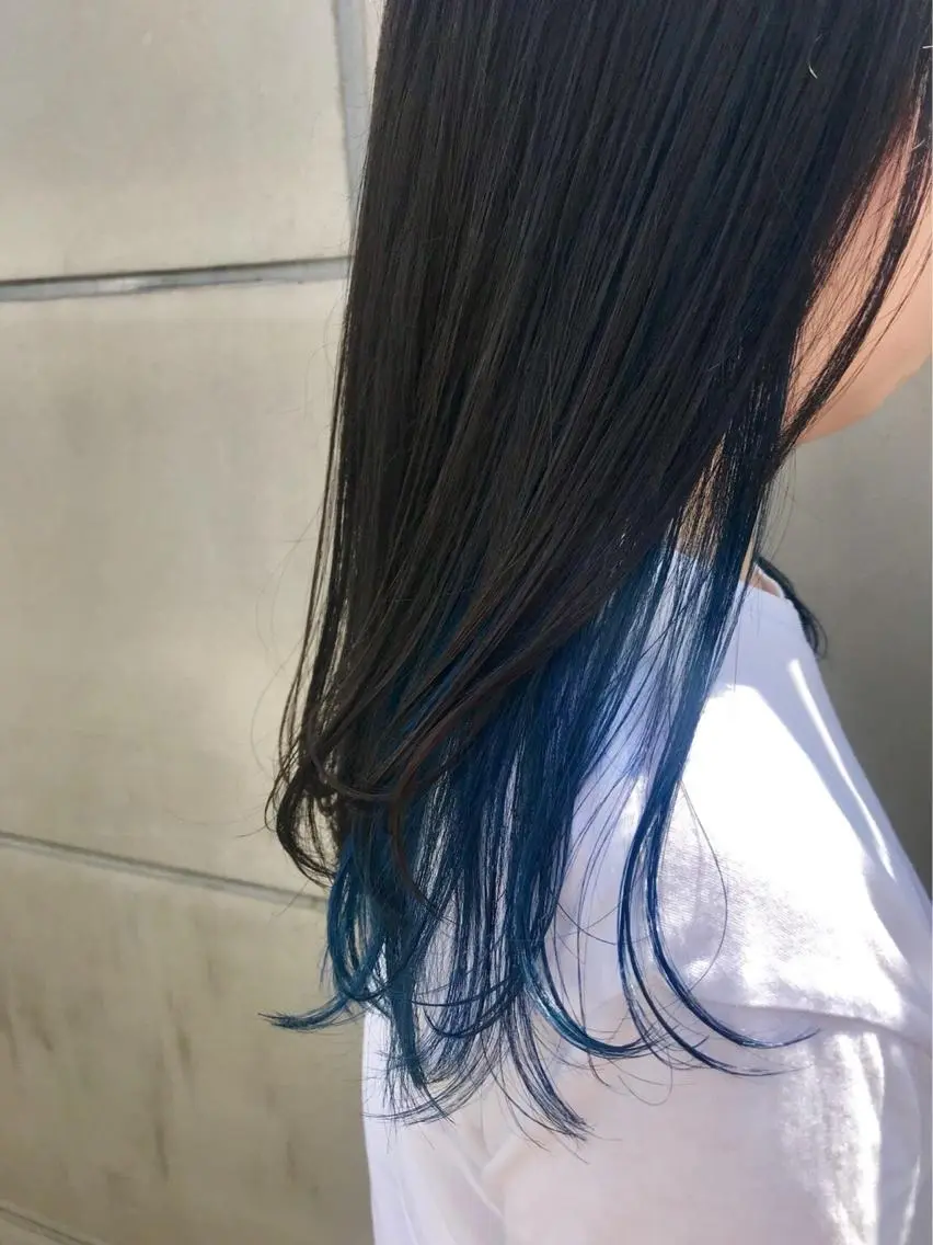 セミロング カラー 北間 寛哉のヘアスタイル