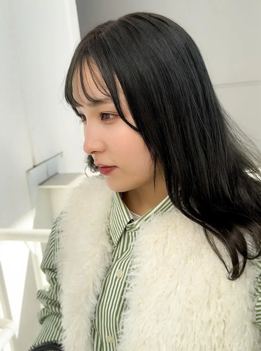 セミロング セミロングパーマ ボブ デート ハイライト 髪質改善 カット ヘアカラー トリートメント 【20代ダメージ毛に 髪質改善】のヘアスタイル