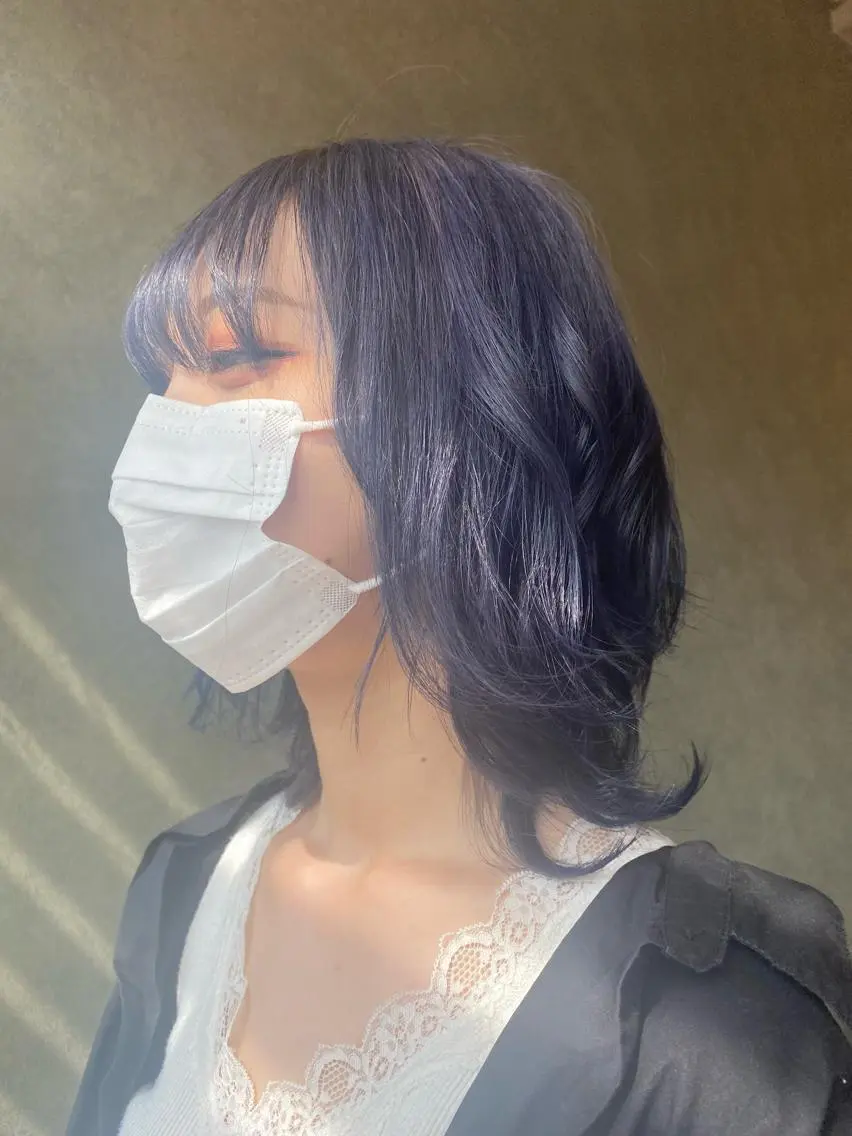 ミディアム 立野 希沙のヘアスタイル
