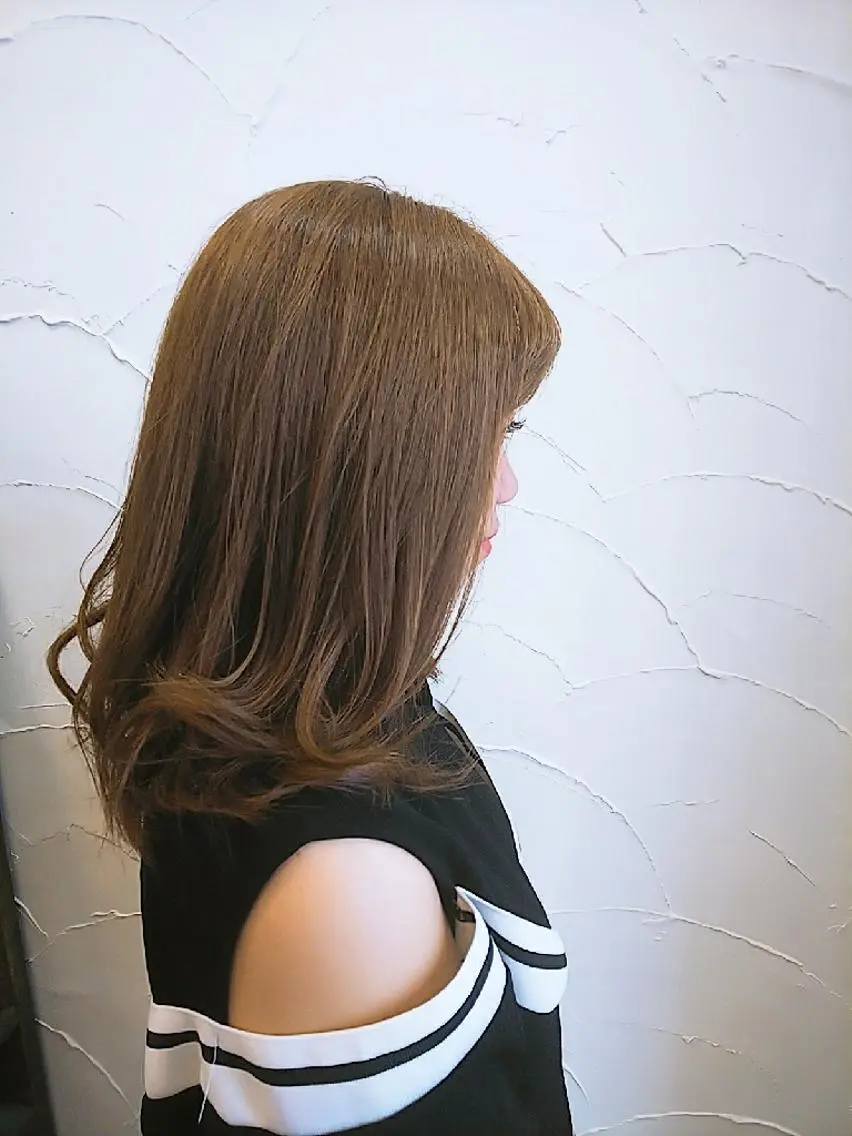 ロング カラー 髪質改善&白髪ぼかし カラー♡店長みやけ♡のヘアスタイル