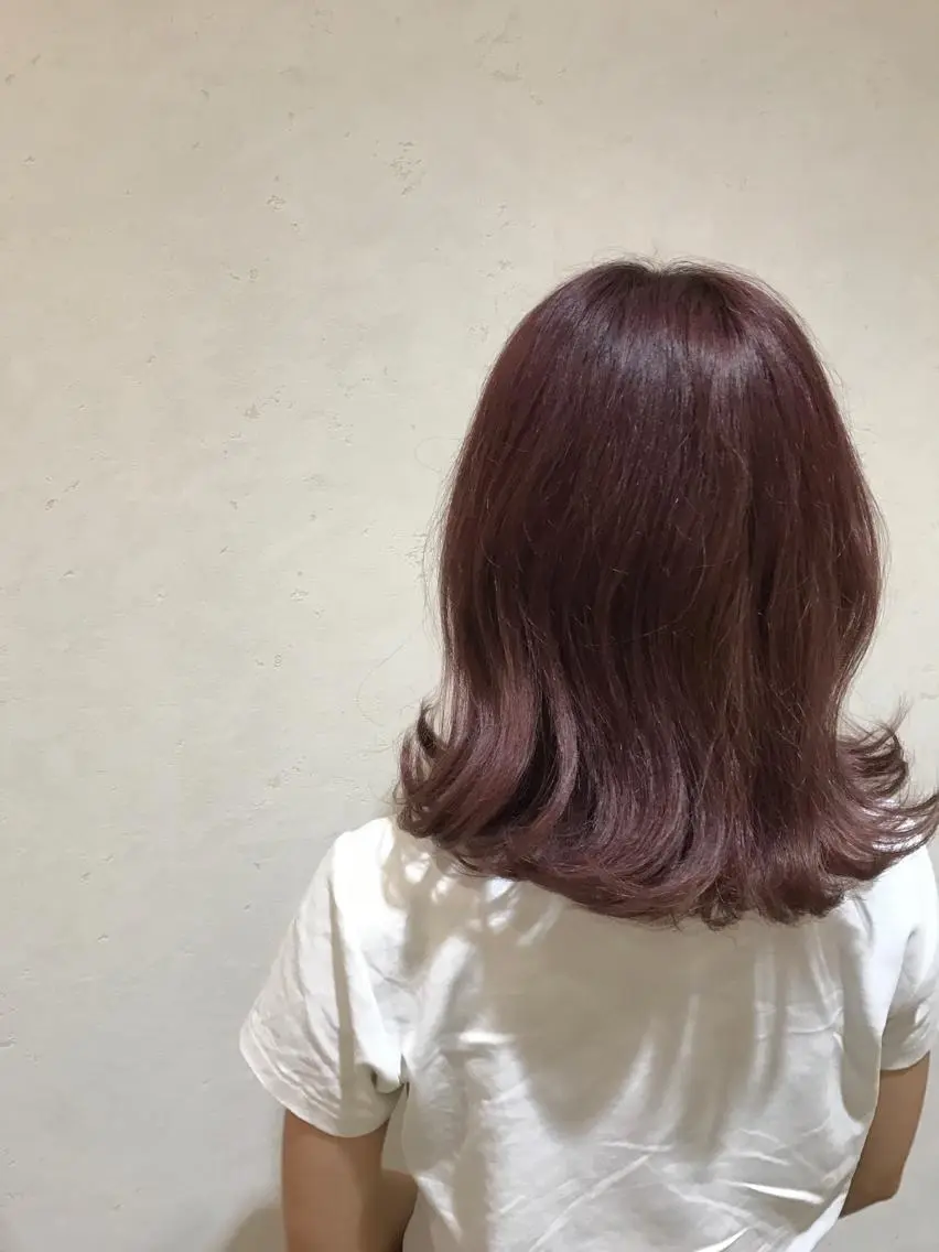 ミディアム カラー 💎髪質改善/縮毛 矯正💎メンズパーマのヘアスタイル