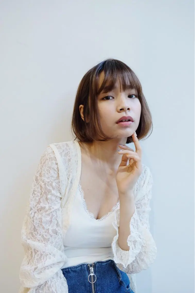 ミディアム カット トリートメント 似合わせ艶髪カラー ❤️ハダユミのヘアスタイル