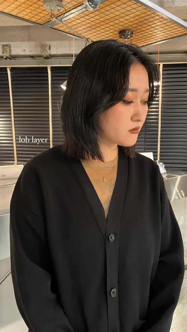 ミディアム カラー レイヤーカット カット ヘアカラー 海外レイヤー /NAGISAのヘアスタイル