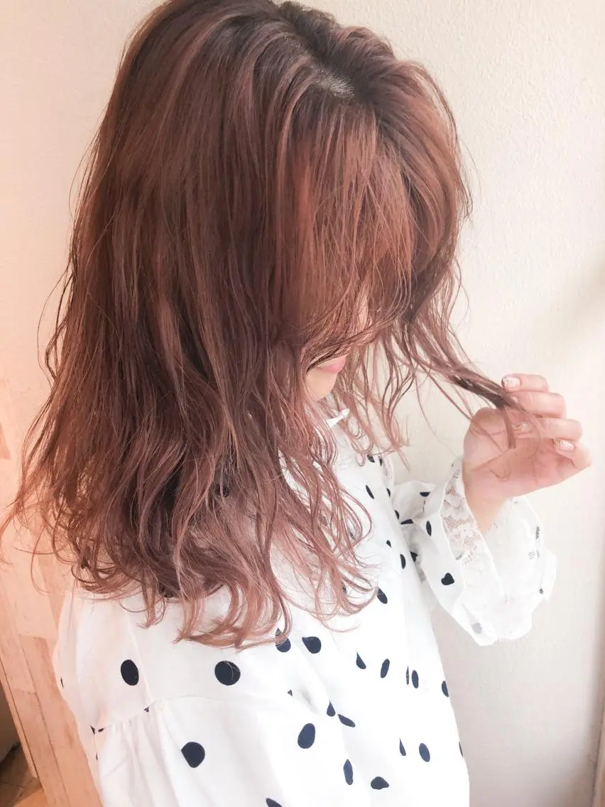 ミディアム カラー ブリーチ ダブルカラー 【1日2名様限定】 AFLOAT白川雄副のヘアスタイル