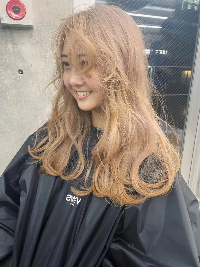 セミロング カラー ブリーチ カット ヘアカラー トリートメント ヘアセット センスをお届けします 大谷将生infpのヘアスタイル