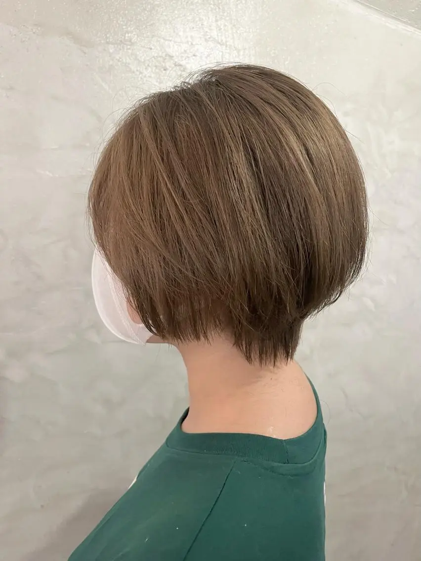 ショート くびれヘア ショートヘア 透明感カラー/ ブリーチ無し/RYOのヘアスタイル