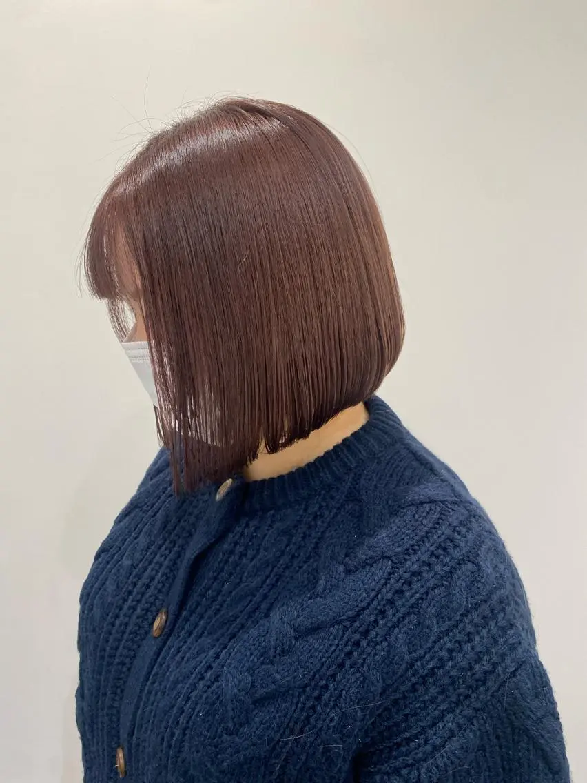 ショート カラー カット ヘアカラー 小顔レイヤー/ ベージュ🤍Rieのヘアスタイル
