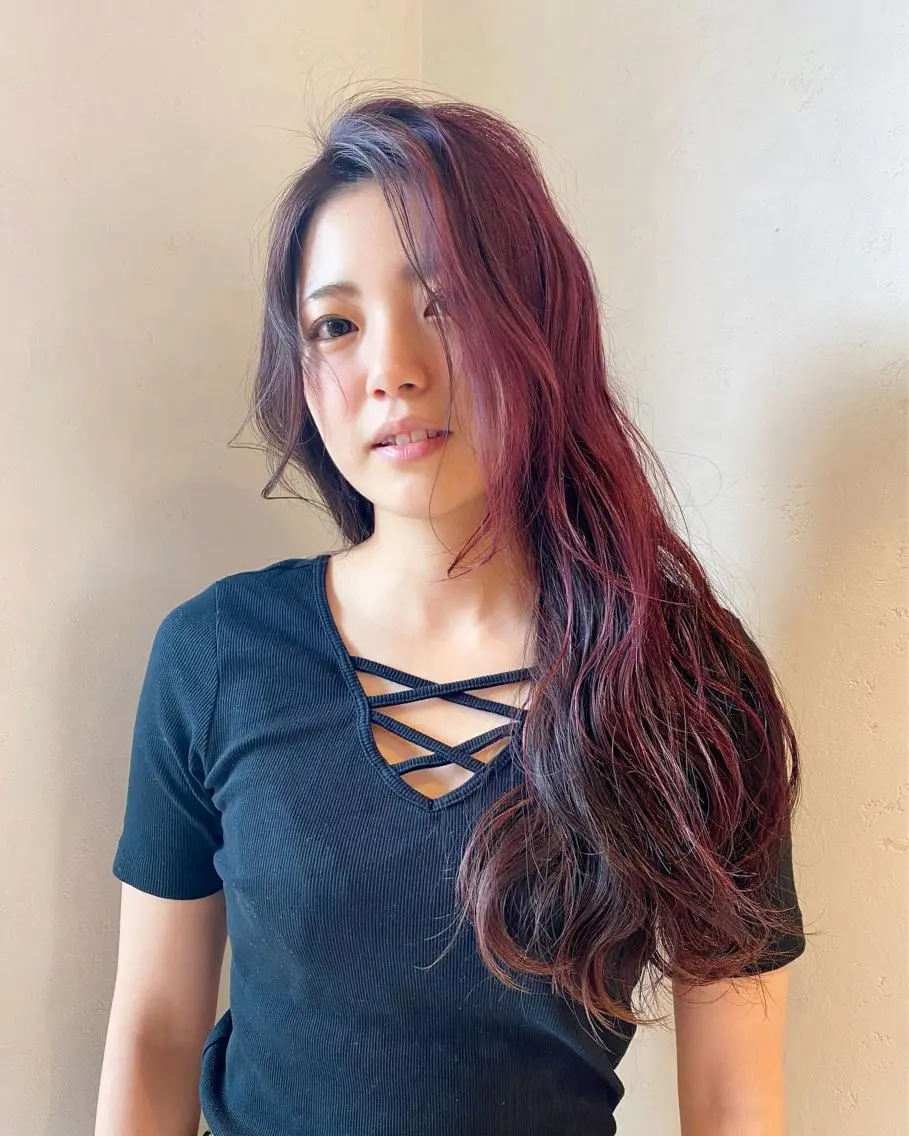 ロング ミウ☆ ブリーチダブルカラーのヘアスタイル