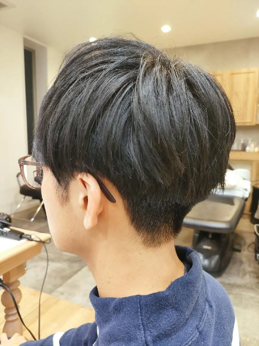 メンズ マッシュ 刈り上げ 🍎オオバ アカリ🍎のヘアスタイル