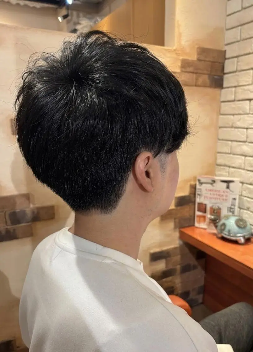 ミディアム パーマ カット パーマ トリートメント ヘッドスパ flencia 丸 和博|カットのヘアスタイル