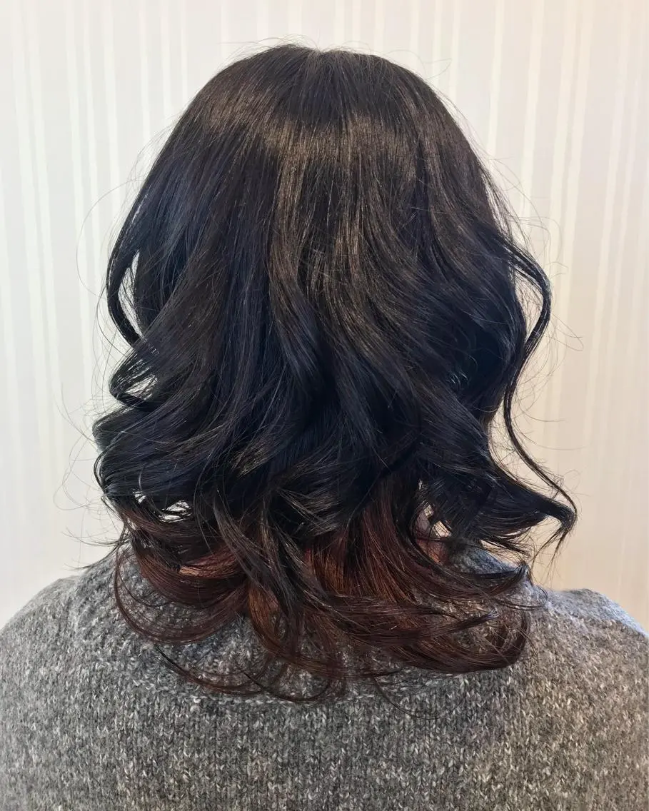 ミディアム カラー インナーカラー 中川 拓弥のヘアスタイル