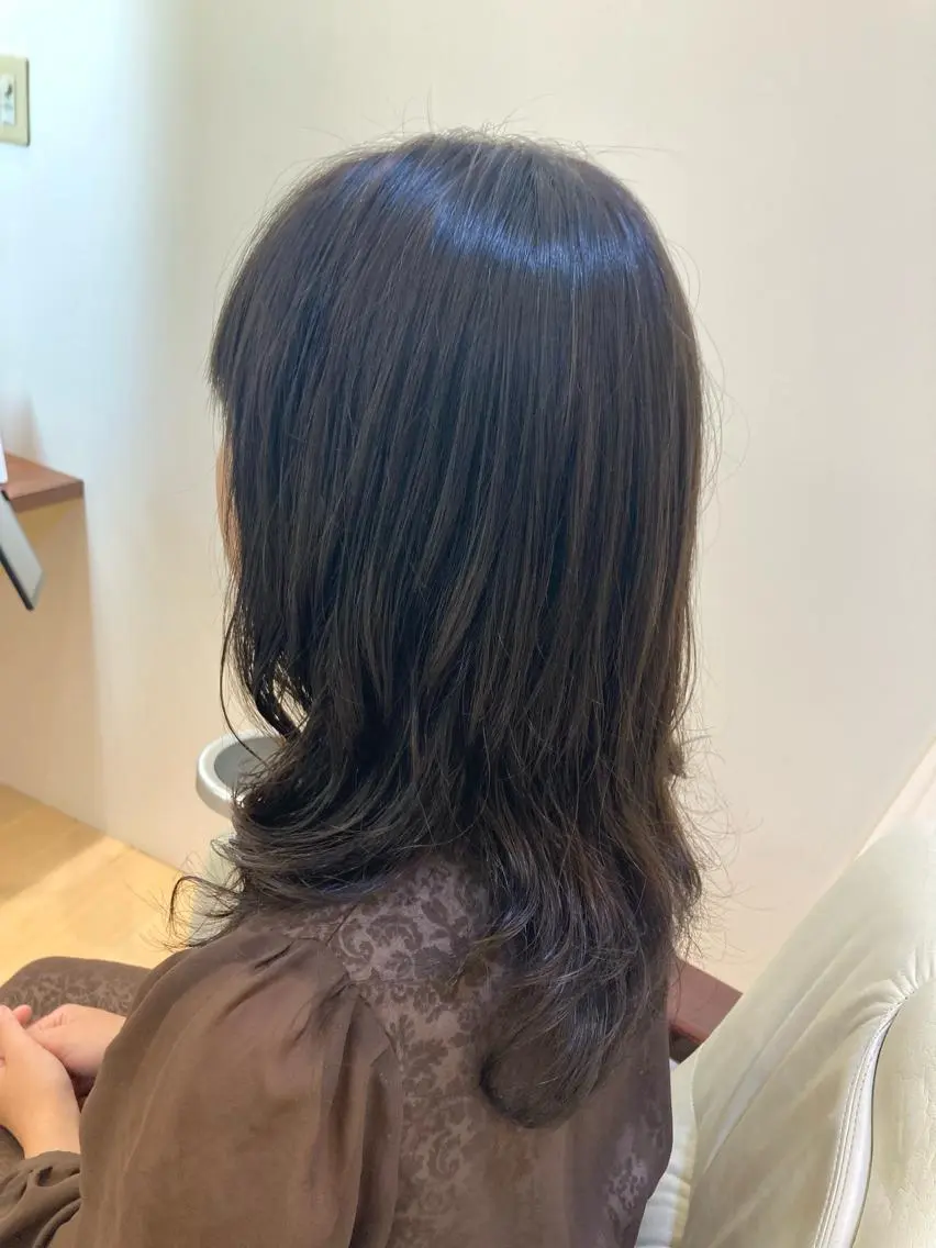 ロング カラー パーマ デジタルパーマ 後藤 瑞季のヘアスタイル