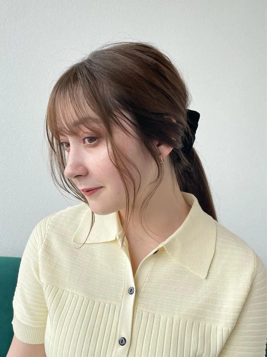 ロング カラー ヘアアレンジ 似合わせカット カット kitin  吉祥寺 山岸花のヘアスタイル