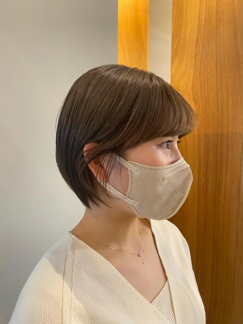 ショート ヘアカラー トリートメント 田口 樹理のヘアスタイル