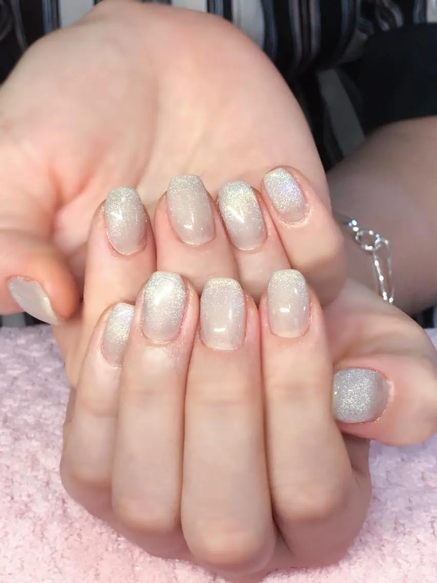 ネイル ジェルネイル 氷ネイル・うるうるネイル キラキラネイル マグネットネイル シンプルネイル Nyanco Nailのネイルデザイン