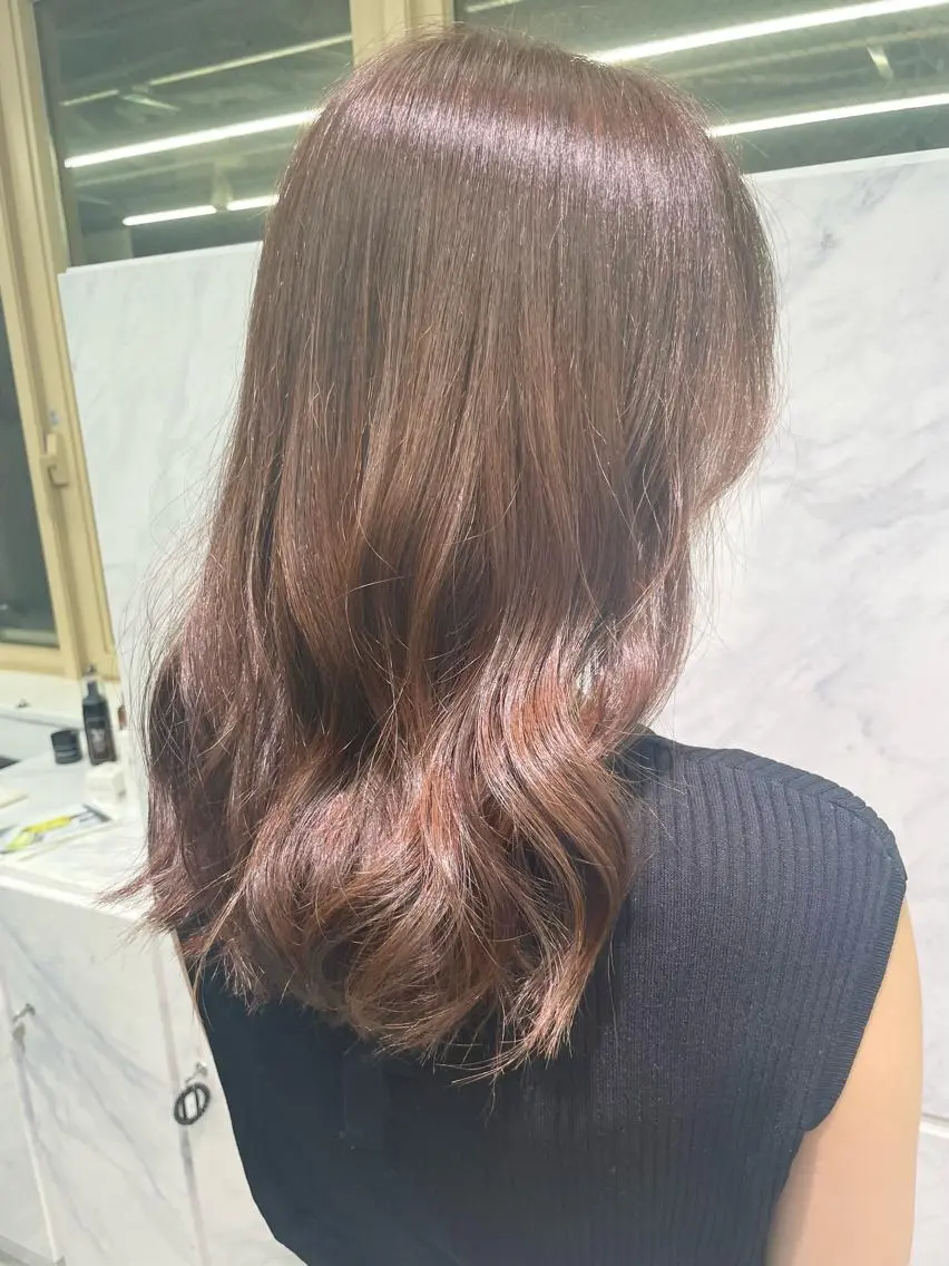 セミロング カット ヘアカラー トリートメント 🦋プルエクステ ARISA🦋のヘアスタイル