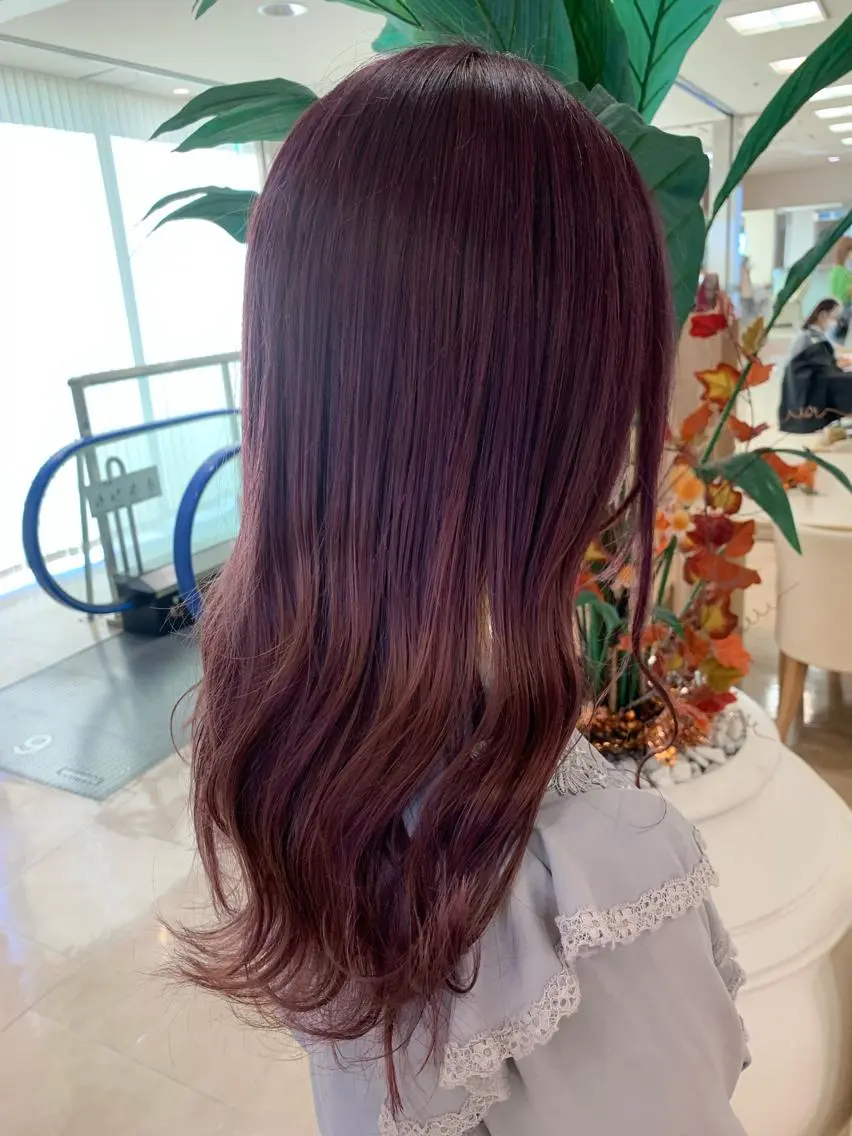 セミロング カラー カット ヘアカラー トリートメント 暖色/ブリーチカラー 🎀 M i k uのヘアスタイル