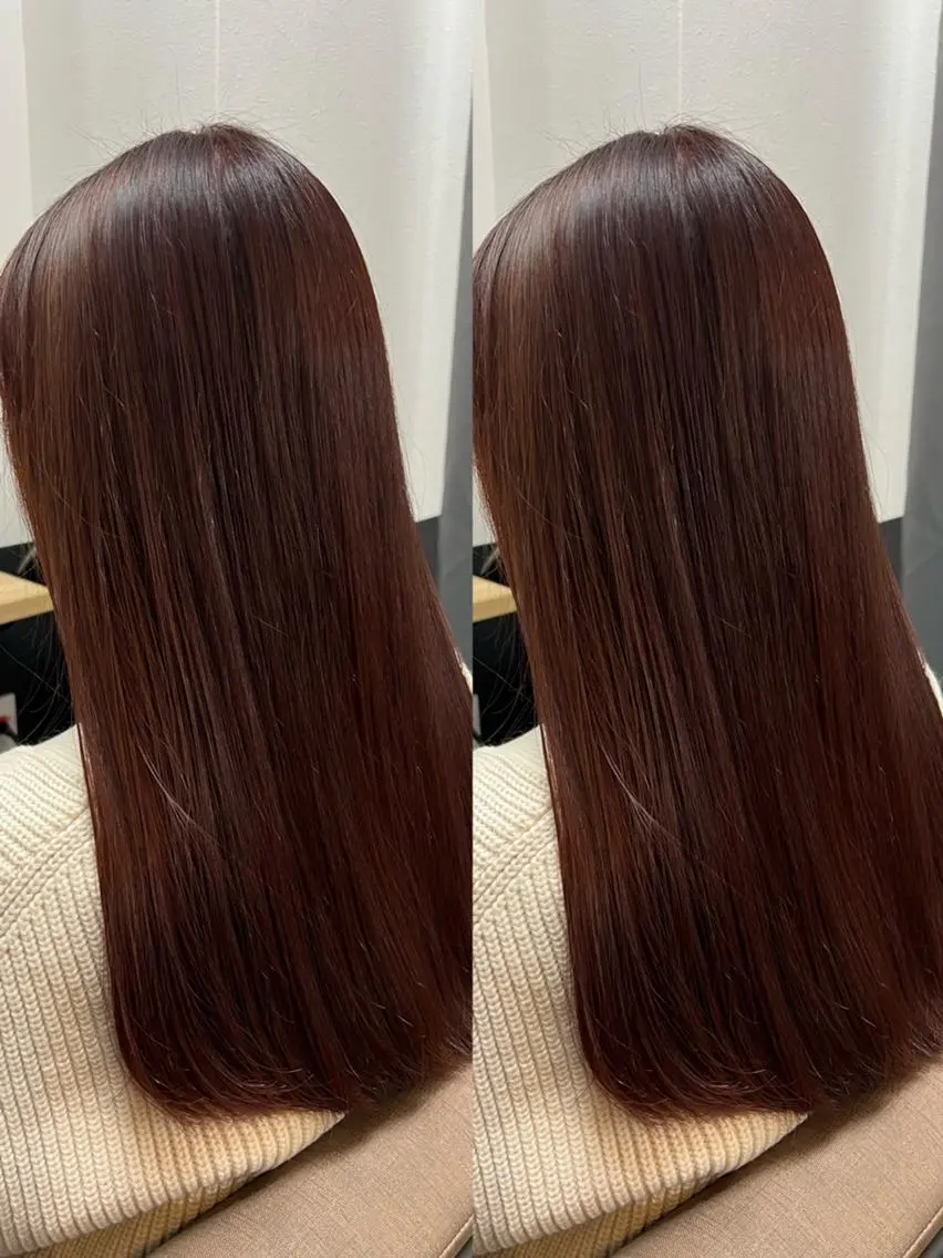 ロング カラー カット 縮毛矯正 トリートメント TELA HAIRのヘアスタイル