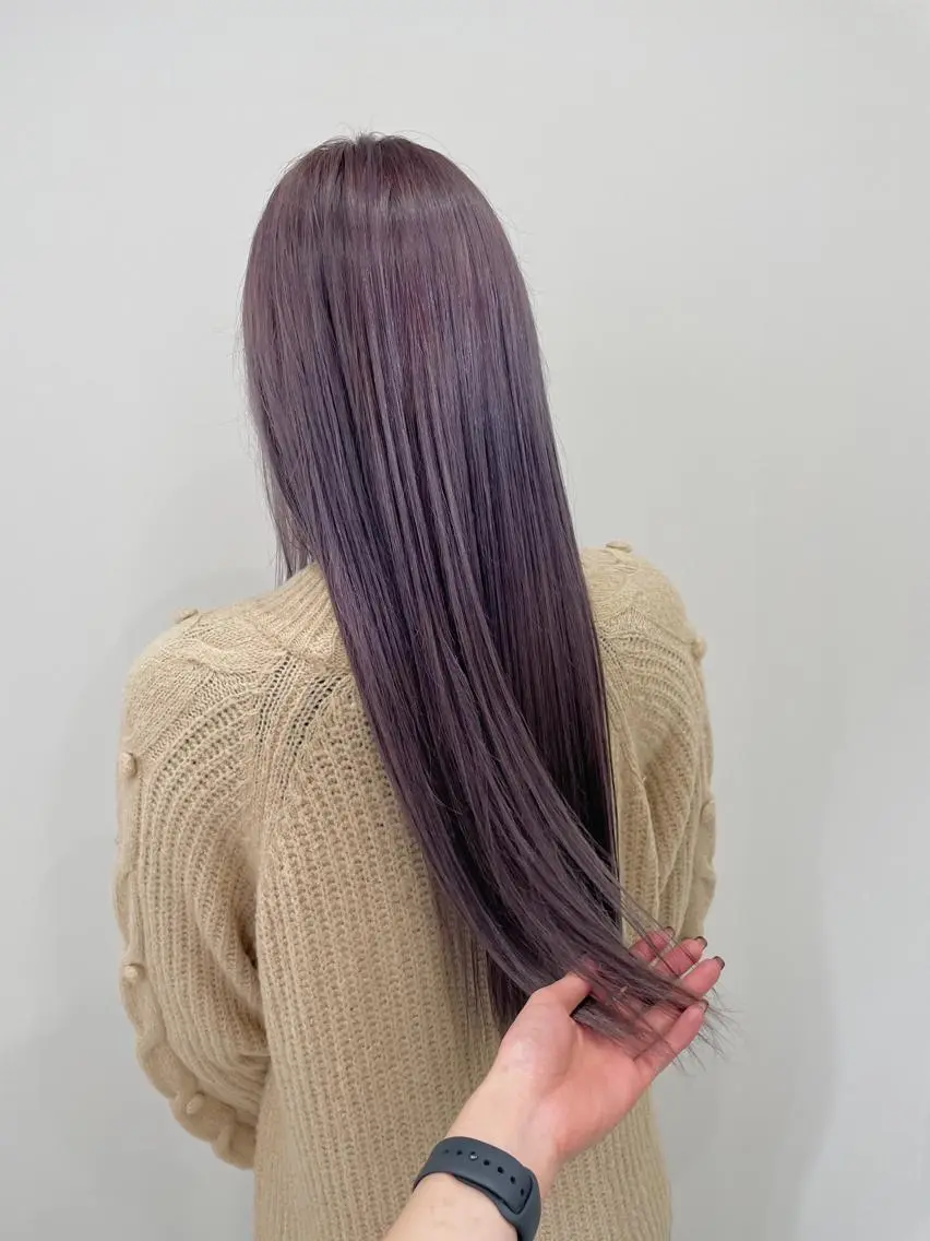 ロング カラー 飯塚 青空のヘアスタイル