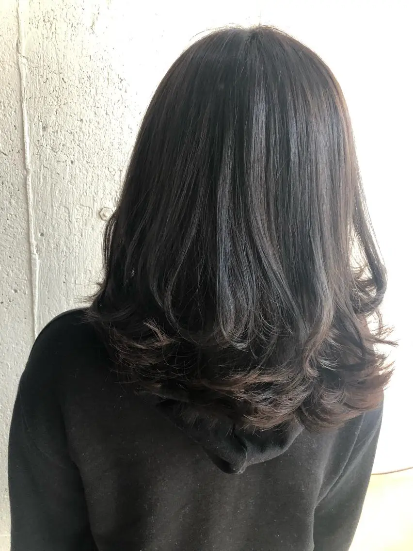 ミディアム カラー カット ヘアカラー hisano / ハイトーン・透明感のヘアスタイル