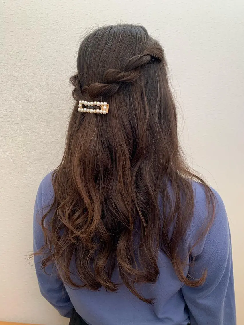 ロング ヘアアレンジ レイヤーカット 🍓おかだ ゆい🍓のヘアスタイル