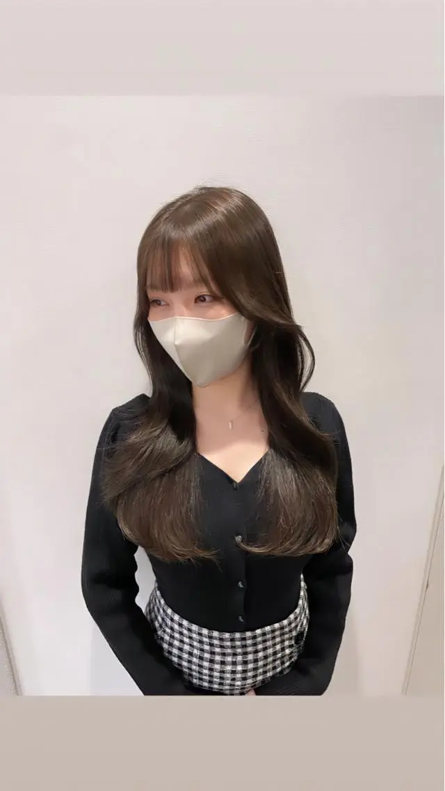 ロング ヘアカラー トリートメント 銀座/レイヤーカット 🤍内野すみれのヘアスタイル