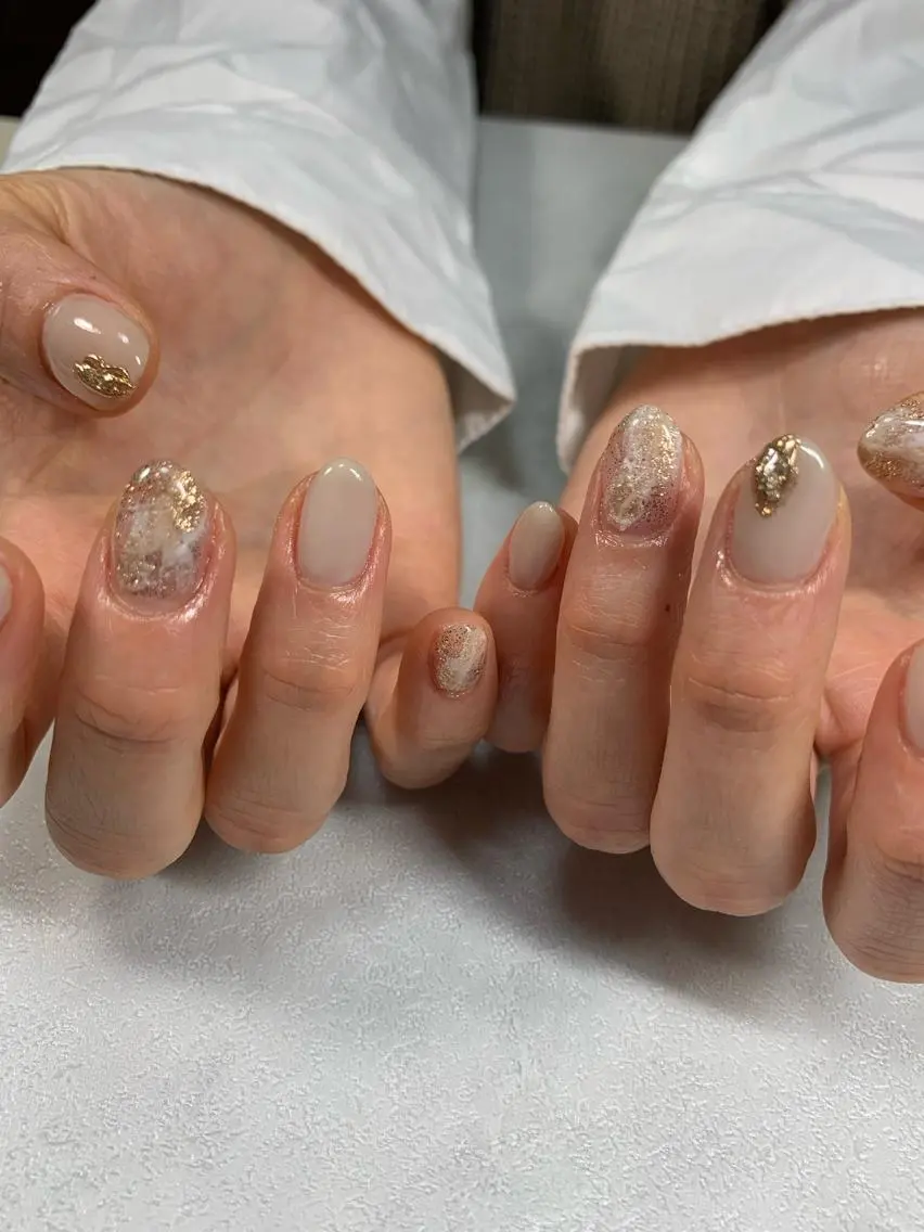 ネイル ニュアンスネイル ハンドネイル SAKU nail 作島茜のネイルデザイン