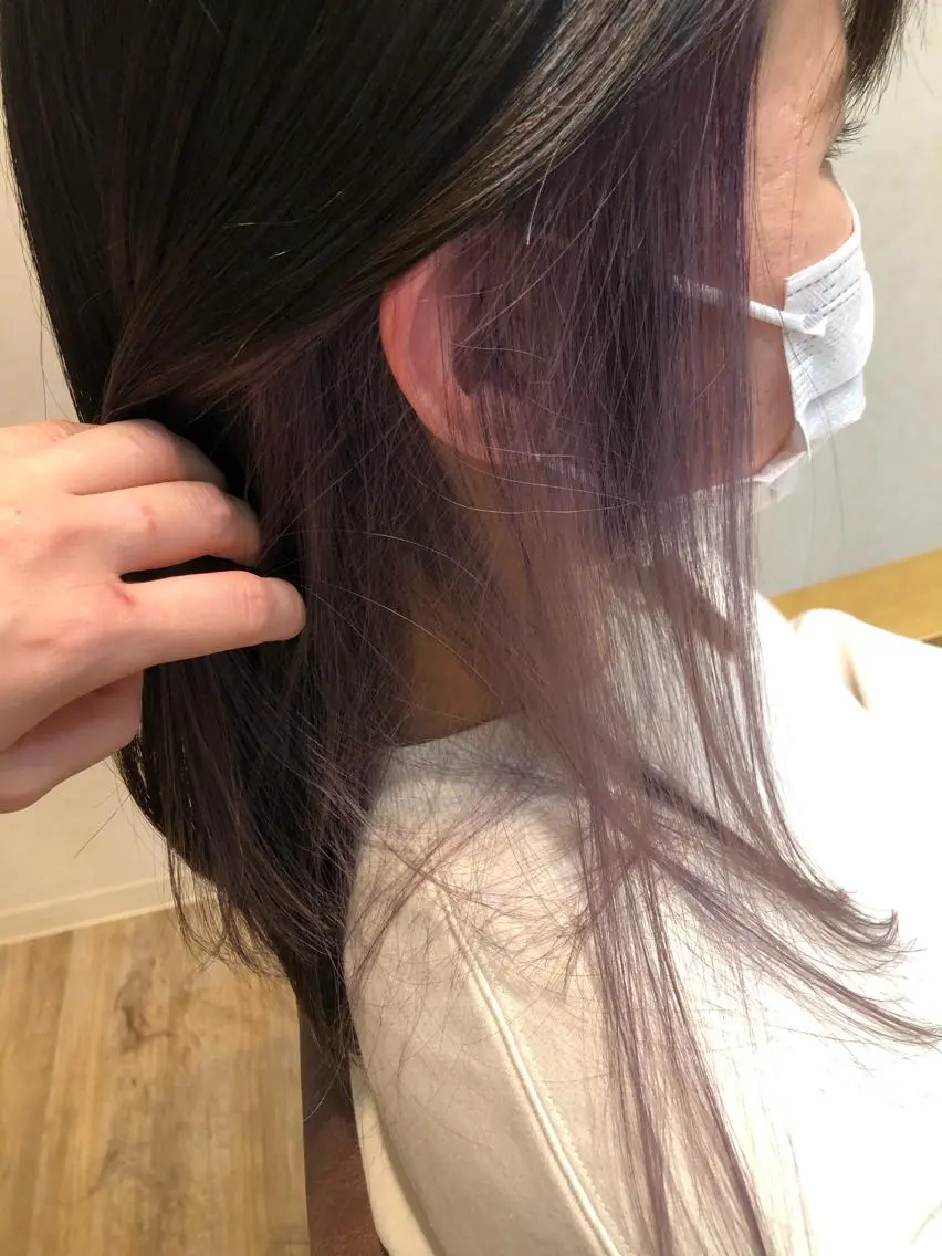 ミディアム パープルカラー N°+aero 🦔近藤 のぞみ🦔のヘアスタイル