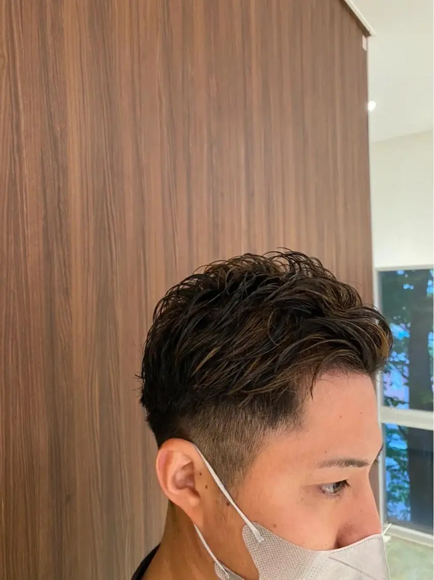 ショート カラー メンズ メンズハイライト ハイライトカラー ハイライト 堀 舜介/メンズカットのヘアスタイル