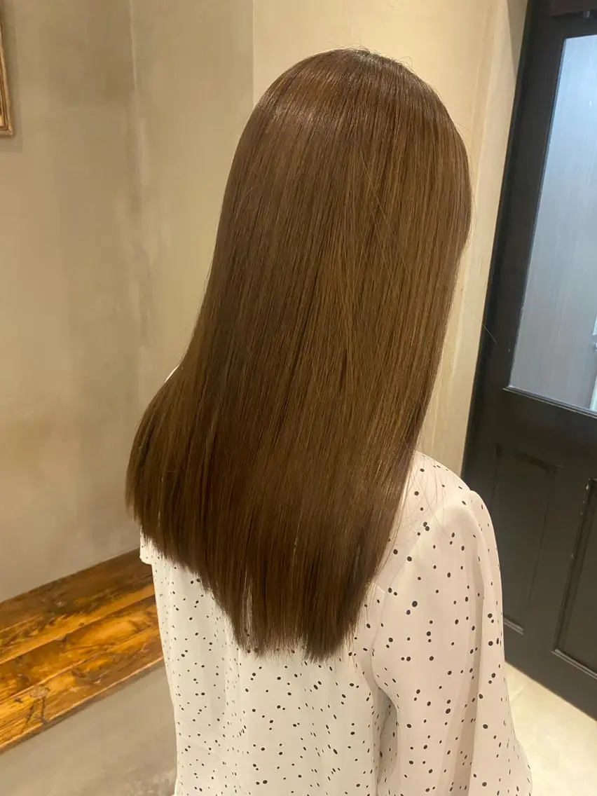 セミロング カット ヘアカラー トリートメント 新宿/顔周りカット +レイヤー=しずく♩のヘアスタイル