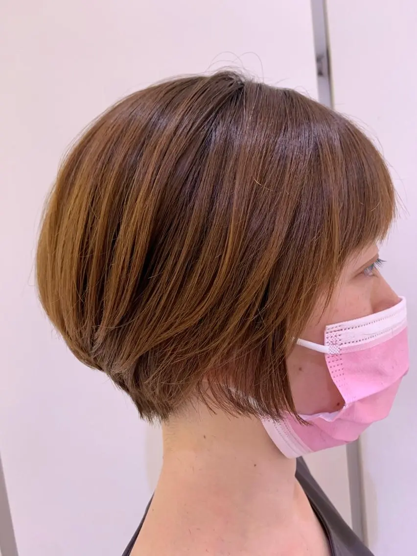 ショート ショートヘア ARMONY秋山輝也 コテ巻き風パーマ特化のヘアスタイル
