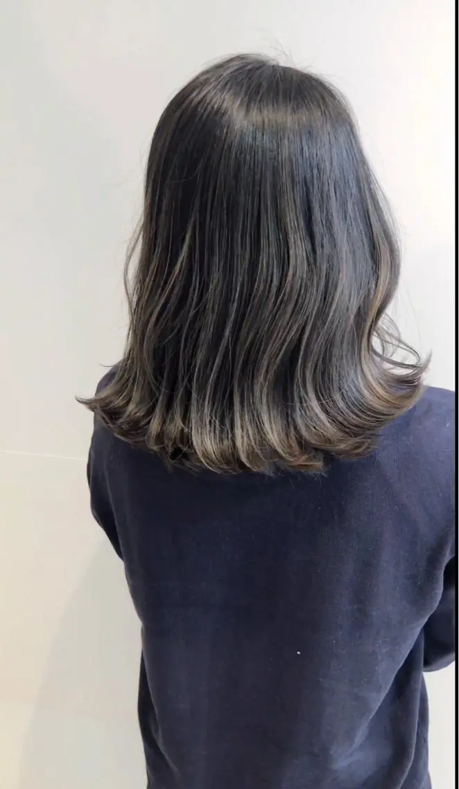 セミロング カラー 髪質改善/顔まわり 石原のヘアスタイル