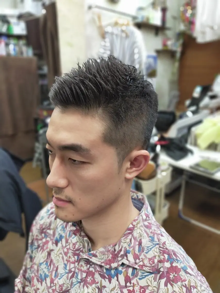 ショート メンズ 男を磨く Barber オオキのヘアスタイル