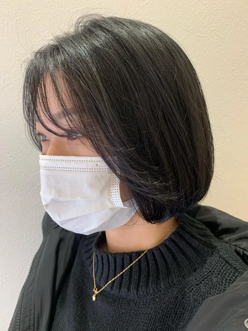 ショート カラー オレンジ hubhair レイヤー/透明感のヘアスタイル