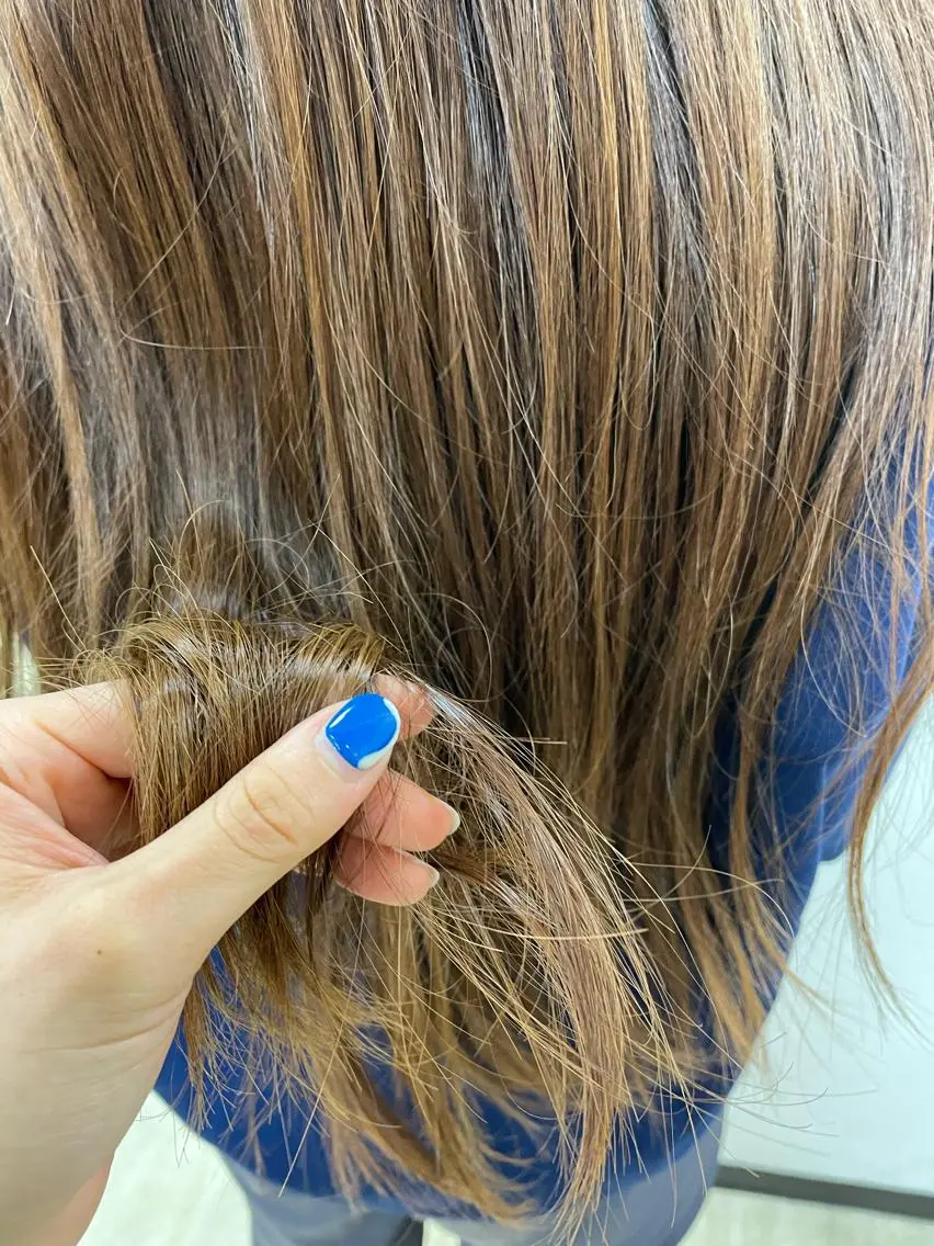 セミロング カラー もりたみかこ 美容師お休み中のヘアスタイル