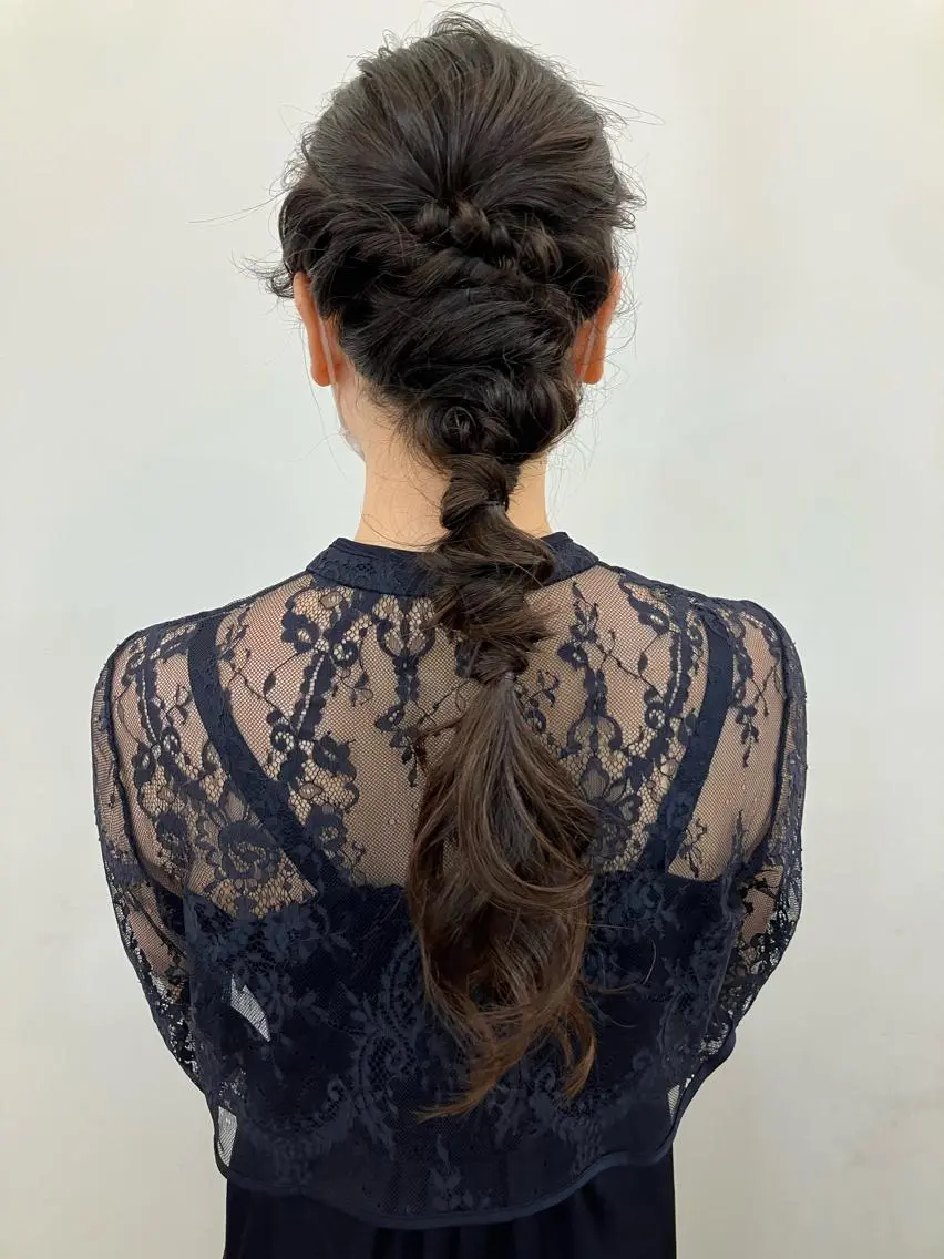 ロング ヘアアレンジ 結婚式・ブライダル ヘアセット 勝野 麻美のヘアスタイル